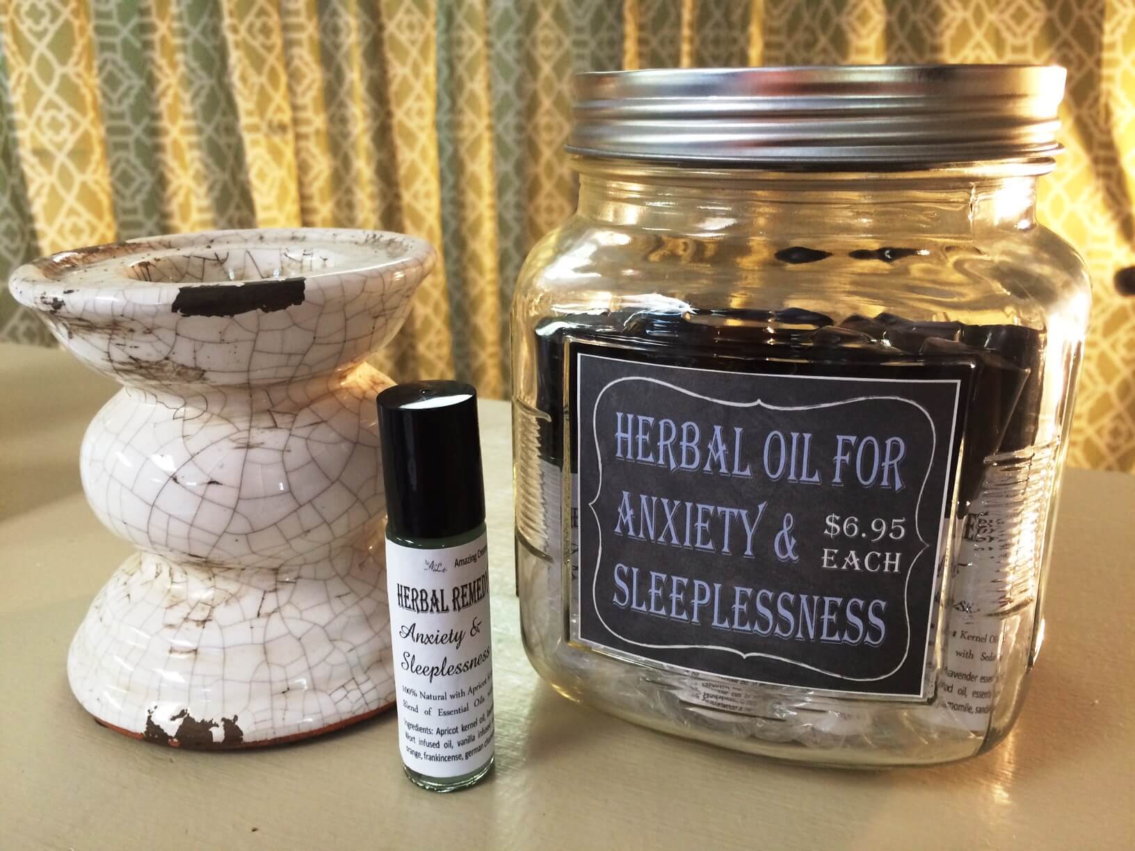 Herbal Oil for Anxiety & Sleeplessness